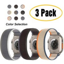 3 PACK 40/44/49mm Trail Loop Band Strap for Apple Watch 10 9 8 7 6 5 4 SE Ultra