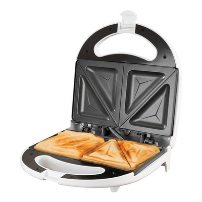 Quest 750 W 2 Scheiben Weiß Panini Toastie Maker Antihaft Sandwich Presse Toaster