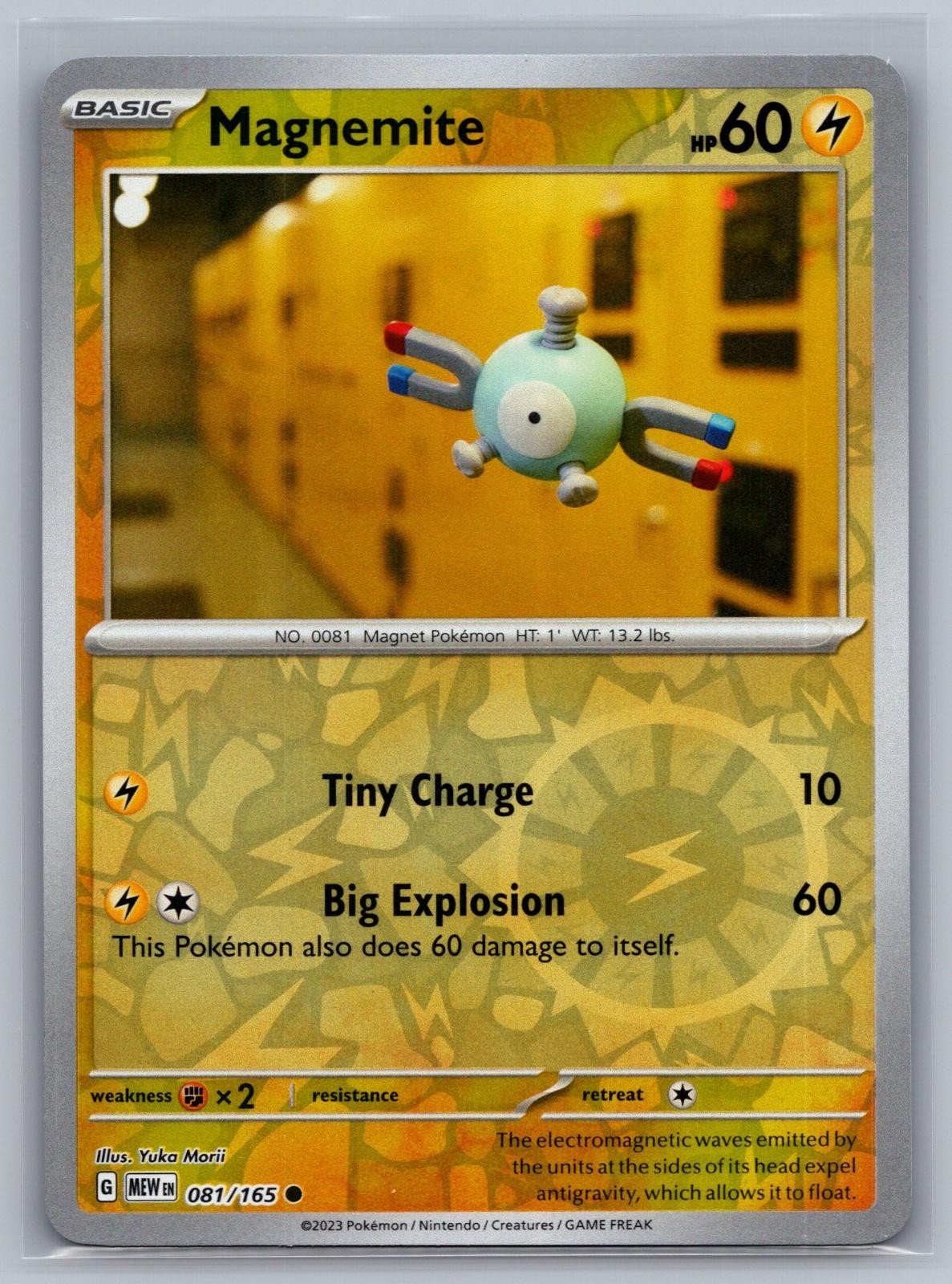 Magnemite 081/165 Common 151 Pokemon Reverse Holo Near Mint