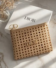 Beauty 2026 Summer Limited Edition Rattan Beige Cosmetic Pouch Storage Bag