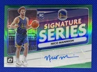 2020-21 Panini Donruss Optic Green Signature Series Nico Mannion #SS-NMN RC