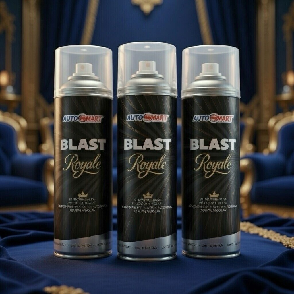 3 x AutoSmart Blast Royale Premium Car Home Office Gym Air Freshener Spray 400ML