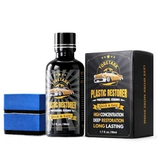 Plastic Restorer for Cars, Black Trim Restorer, Ceramic Crystal Coating Highly C