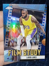 2024-25 Topps Chrome - Film Study LeBron James #FS-6 Blue Basketball Refractor