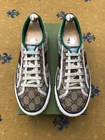 Gucci Trainers Sneaker Shoes Monogram Canvas Tennis 1977 Mens US 8 UK 7.5 41.5