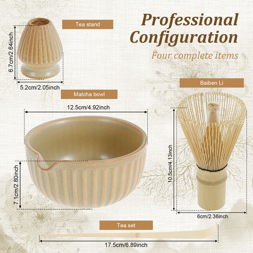 4Pcs Matcha Tea Making Kit Professional Matcha Tea Accessories Set with ...