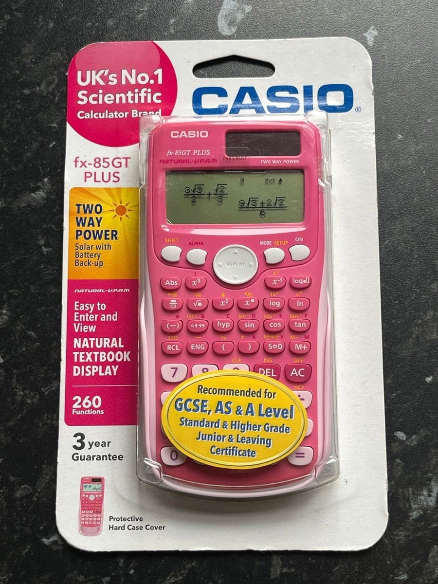 Brand New Sealed Casio Scientific Calculator In Pink FX-85GT PLUS GCSE