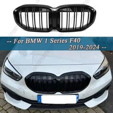 Gloss Black Double Line Front Kidney Grille for BMW 1 Series F402019–2024
