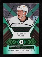 2021-22 Black Diamond Relic Rookie Gems Single Emerald 10/10 Rasmus Kupari 0c3