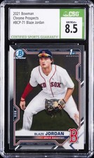 2021 BOWMAN CHROME PROSPECTS #BCP-71 BLAZE JORDAN CSG 8.5