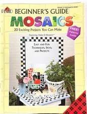 Craft Leaflet Vtg 1997 Plaid BEGINNER'S GUIDE MOSAICS 20 Projects
