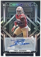 2021 Panini Obsidian - Rookies Trey Sermon #129 Autographs /199 (AU, RC)