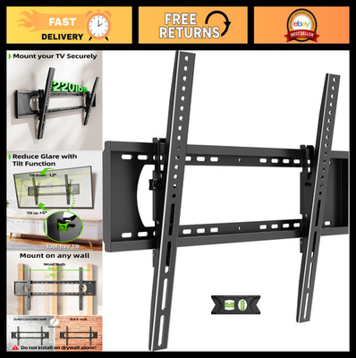 Heavy Duty Tilting TV Wall Mount for 60-120'' TVs, Low Profile Ultra Slim Bracket