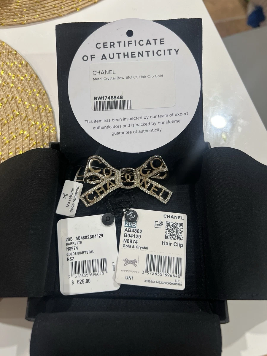 CHANEL Gold Hair Hair Clips for Women for sale - eBay