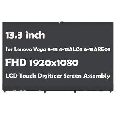 LCD Touch Digitizer Glass Screen Assembly for Lenovo YOGA 6-13ALC6 5D11B22417