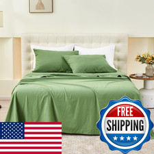 Simple Opulence Simpleopulence Belgian Linen Sheet Set Solid Color - 4 Pieces 1
