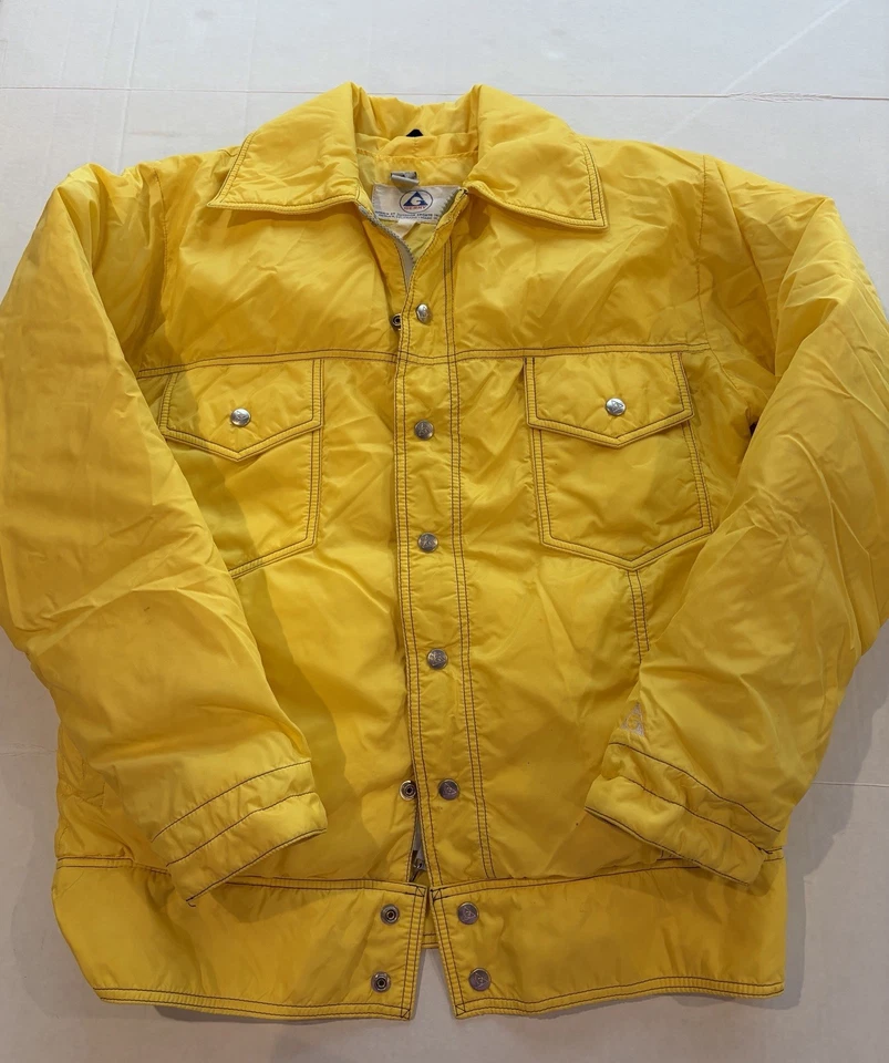 Abrigo Gerry Puffer de Colección Nylon Cremallera Chaqueta de Invierno Hecha en EE. UU. Relleno de Plumón Hombres M L Foto 2 de 4