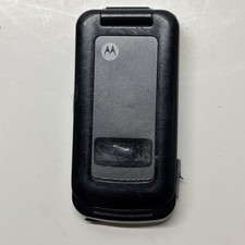 Motorola i series i410 - Black & Gray Boost Mobile Very Rare iDEN Flip Phone Y2K