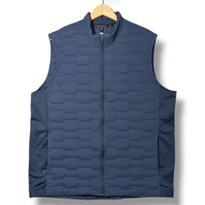 Adidas Frostguard Gilet Mens Large Navy Down Fill Body Warmer Golf Lightweight