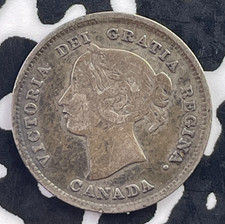 1892 Canada 5 Cents Lot#C6772 Silver! Better Date