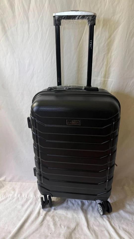 Nuevo TRAVELERS CLUB Madison Equipaje Rígido Negro 20" Maleta de Mano Expandible Foto 2 de 4