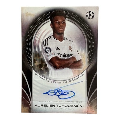 Topps Gold UCC 24/25 Aurelien Tchoumeni Auto Card Number 1/10 First Off Print!