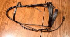 Pessoa, fancy wide noseband derby bridle, brown, Horse full