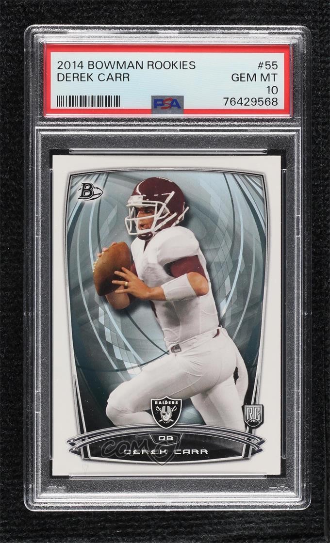 2014 Bowman Rookies Derek Carr #55 PSA 10 GEM MT 0gh9