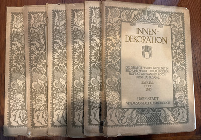 Innen-Dekoration: Januar-Juni 1925 Alexander Koch Lot of 6 issues