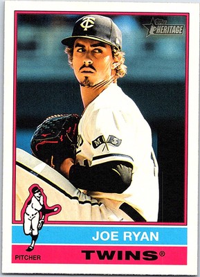 2025 Topps Heritage Baseball #276 Joe Ryan, Minnesota Twins | eBay