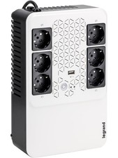 LEGRAND Mehrfachsteckdose Keor Multiplug mit 600 VA/360W 6 Ausgänge Schuko USB