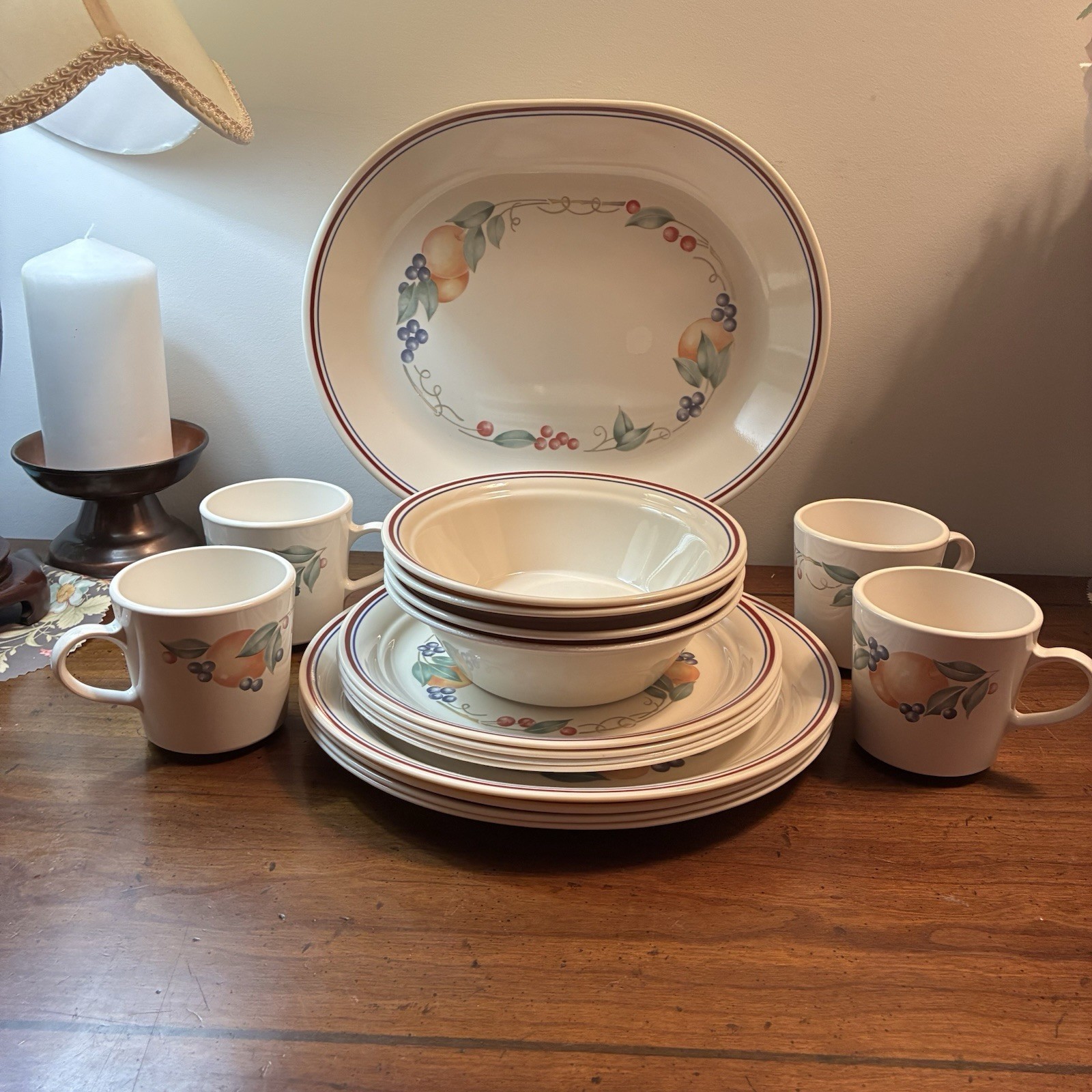 Corelle by Corning ABUNDANCE Dinnerware 17 Pieces Serves 4