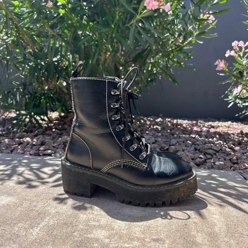 Vintage 90s Y2k Madden Girl Grunge Combat Boots Indie W6.5 - Picture 5 of 8