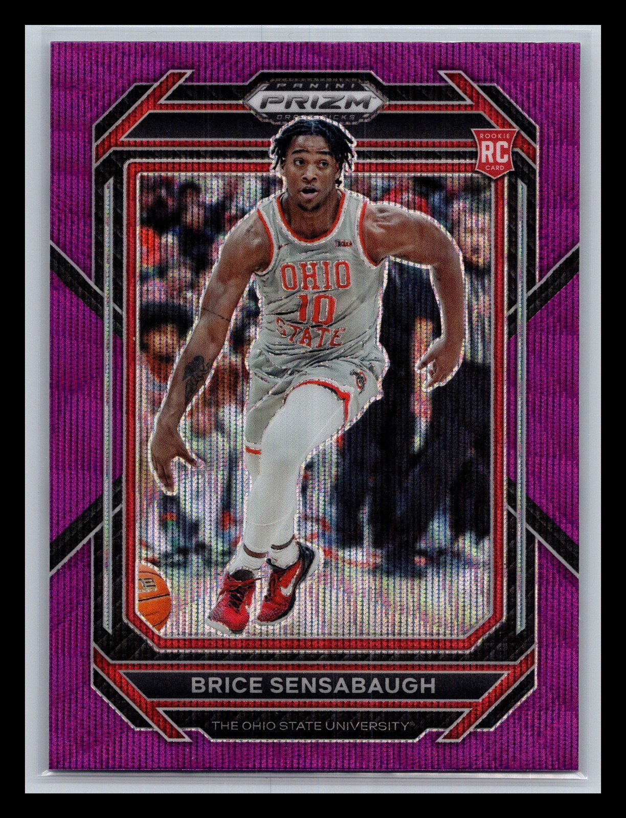 Brice Sensabaugh Ohio State Buckeyes 2023 Panini Prizm Draft #20 Purple Wave