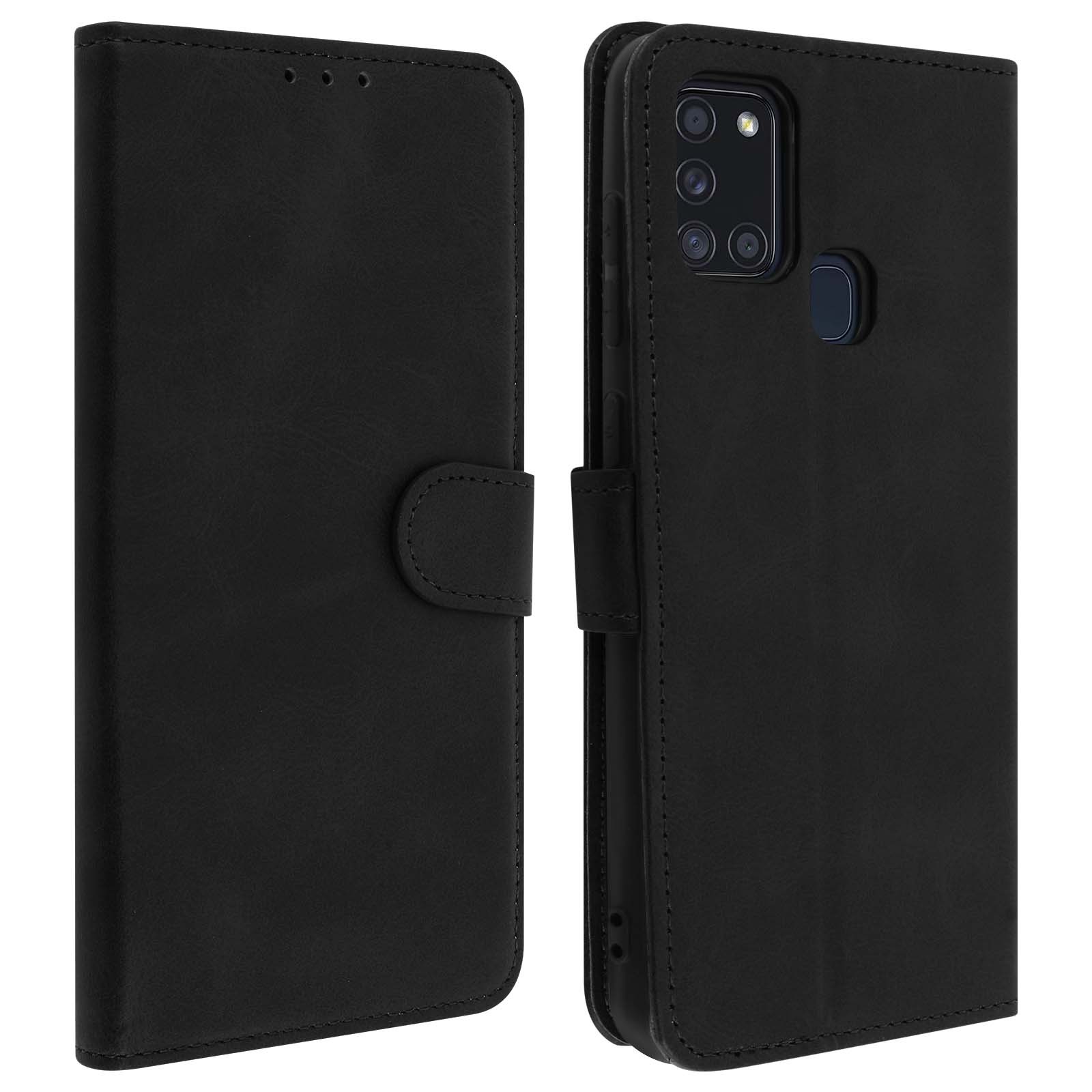 Étui Galaxy A21s idéal pour voyager léger grâce au range-carte intégré
