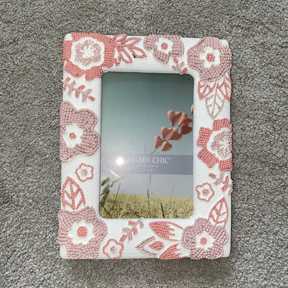 Moldura floral Shabby Chic comporta 4” X 6” - Imagem 4 de 4