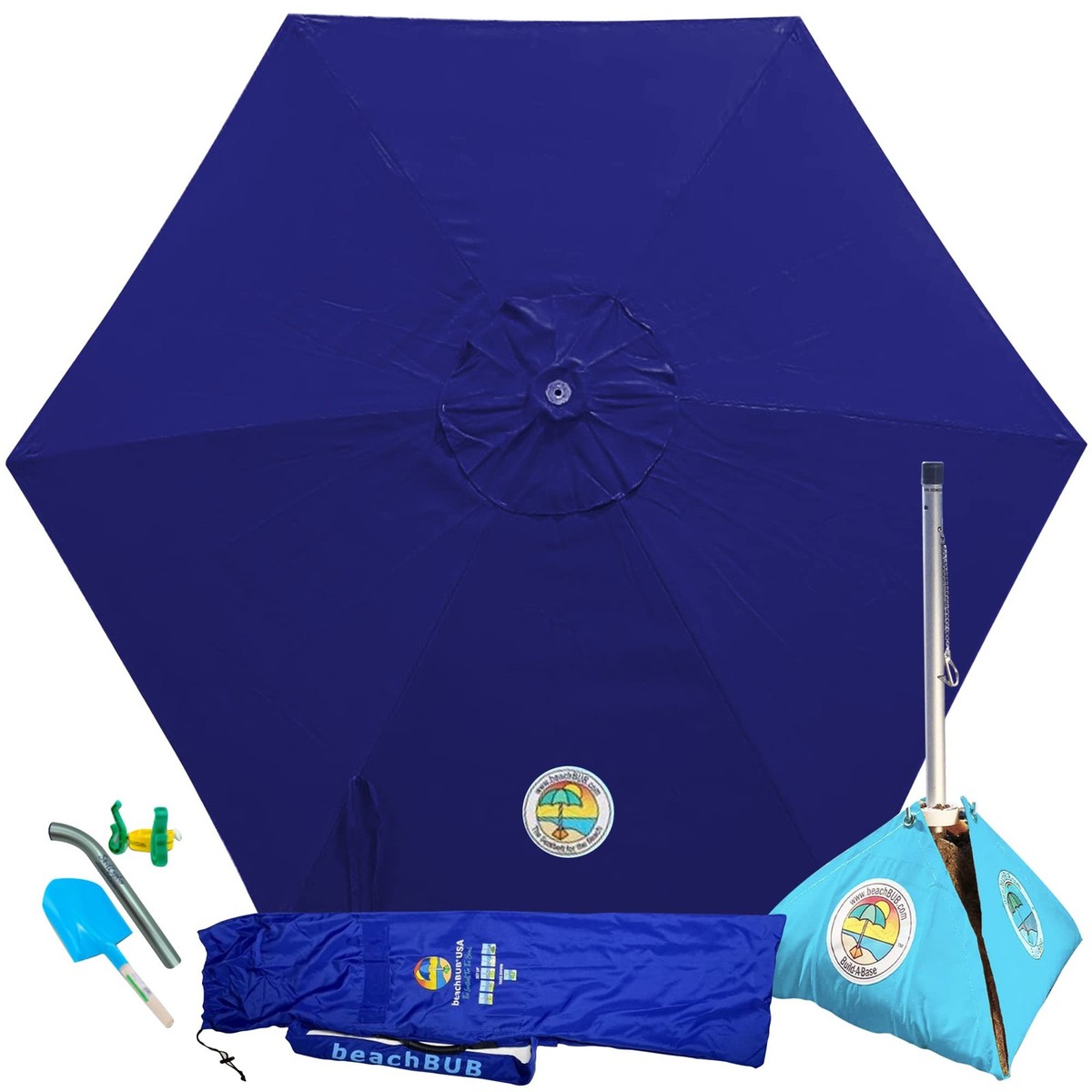 unitedbranchtami様 BEACHBUB All-In-One Beach Umbrella System - Blue for sale