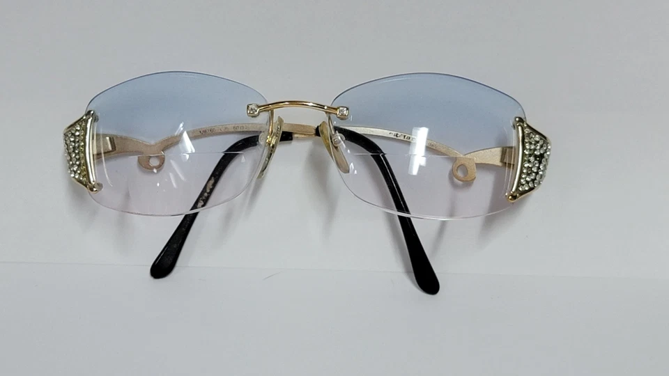 MARCOS GAFAS CAVIAR M6160 VINTAGE Cristales Mujer Dorado Italia Gafas Rx. Foto 2 de 4