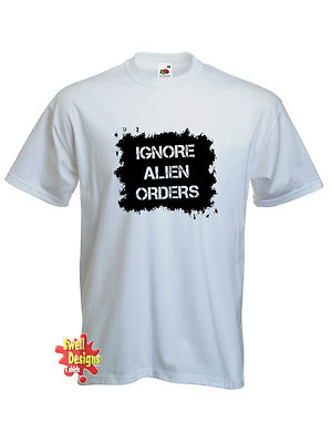 IGNORE ALIEN ORDERS Joe Strummer Clash Punkrock Retro T-SHIRT alle Größen