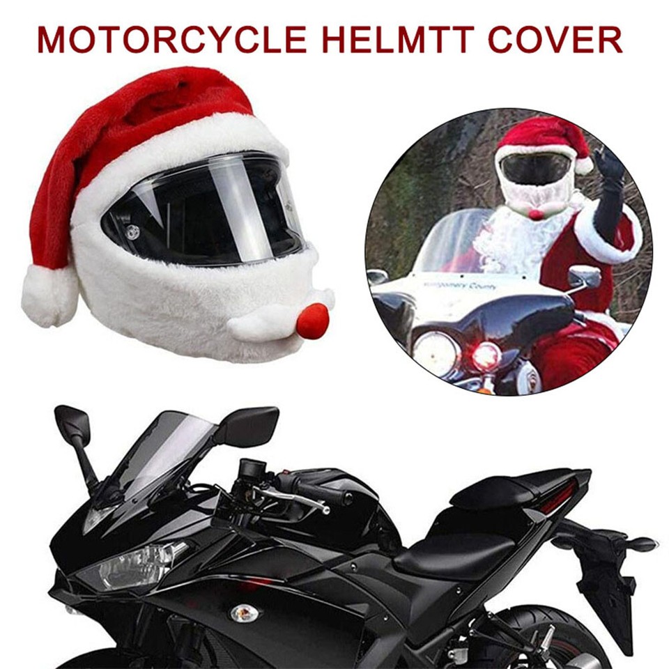 Motorcycle Helmet Motorcycle Accessoories Elastic Santa Claus Helmet