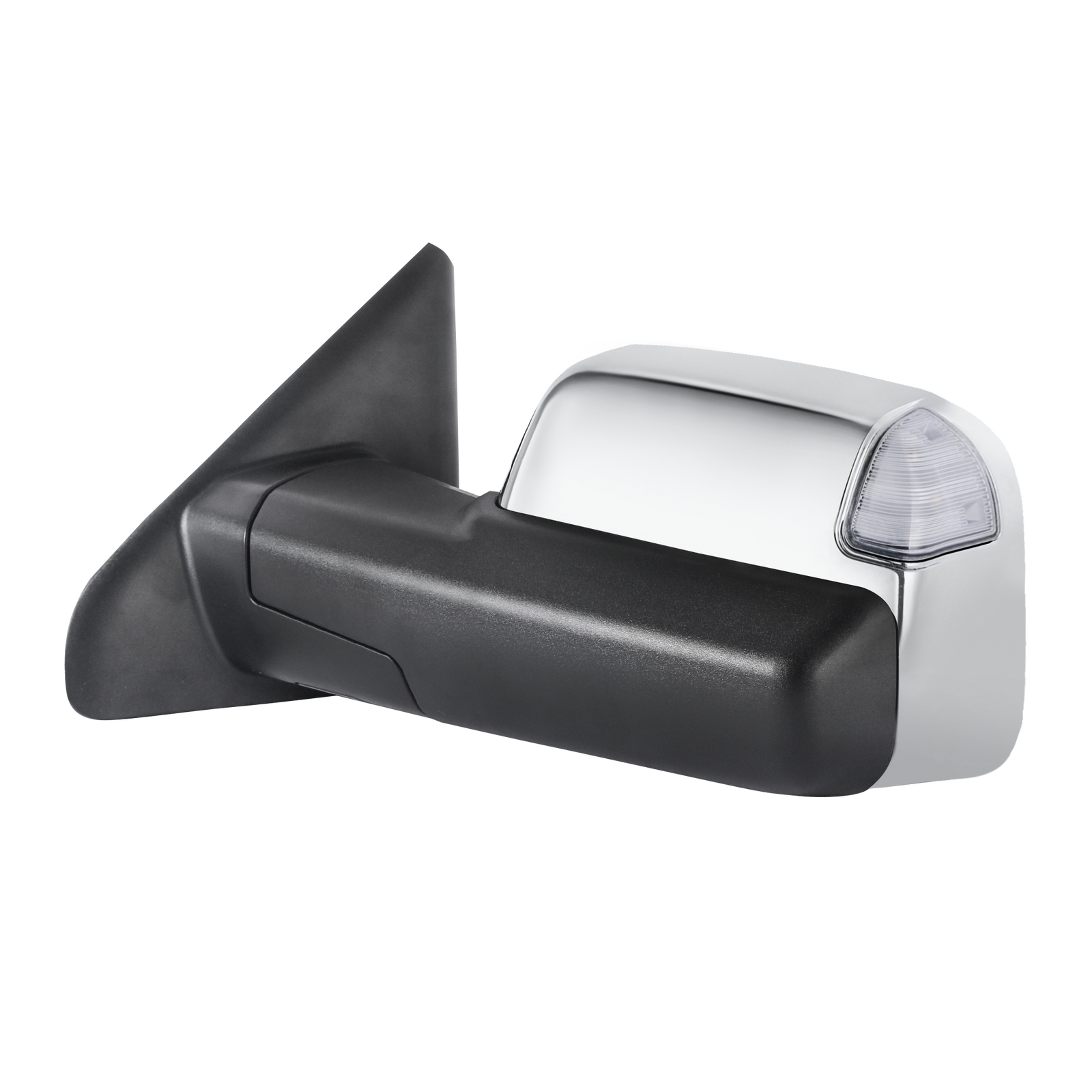 Chrome Tow Mirror w/ Running Light Flip Up For 20022008 Dodge Ram 1500