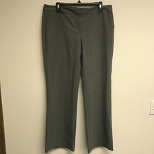 New York Company Women's Size 12 City Stretch Pant Wide Leg Gray