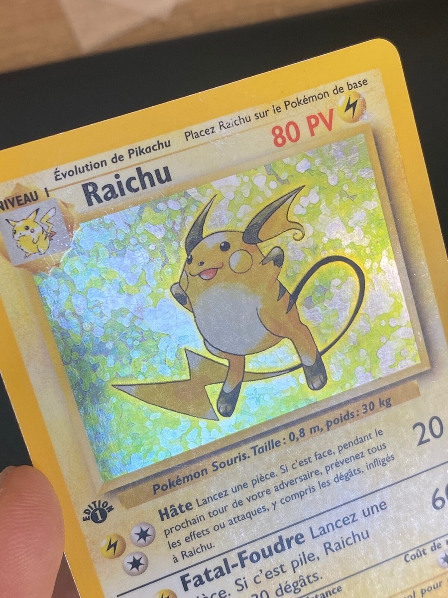 ポケモン - Raichu ライチュウ 1ED 1st Edition 英語版 14/102 Pokemon - Raichu 1st Edition - 14/102 - PSA 7 NM - Base Set