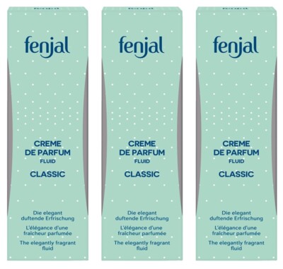  fenjal CLASSIC Creme de Parfum FLUID für Dekolleté Arme und Schultern 3x 100ml 
