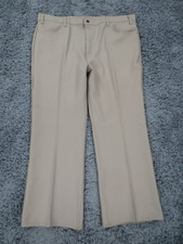 Vintage Levi's Pants Men 44x29 Beige Polyester 517 Black Tab Boot Cut Talon Zip