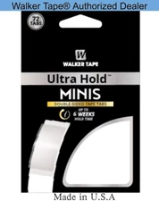 Walker Ultra Hold Tape, Minis Double Sided Tape, Long Lasting, 72Pcs