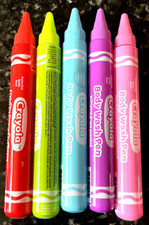 LOT OF 5 CRAYOLA BODY WASH PENS MULTICOLOR