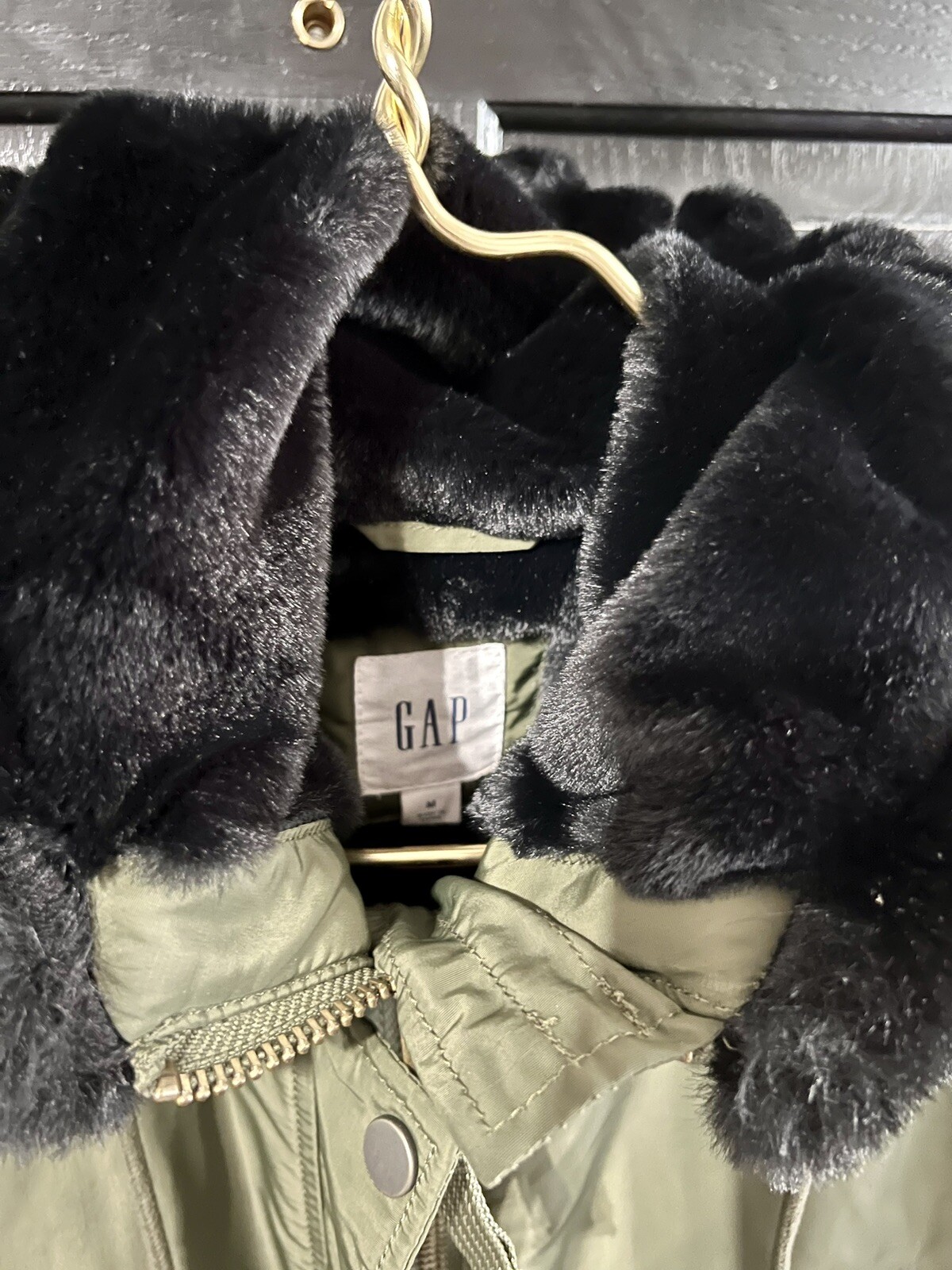 Gap Military Field Parka Green Fishtail Hooded Jacket… Gem