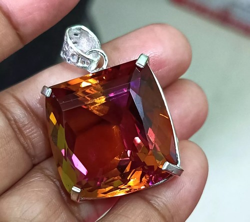 80 Ct AAA+Natural Zultanite 7 Color Pendant 925 Silver Loose Certified Gemstone - Picture 4 of 9