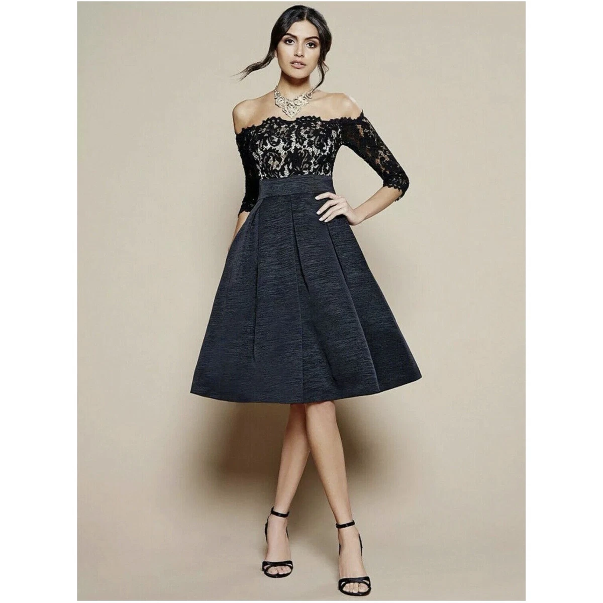 Eliza j one cheap shoulder a line gown